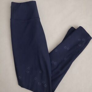 SOULCYCLE Navy Blue Star Pattern Leggings
